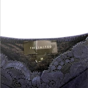 Navy lace edged cami